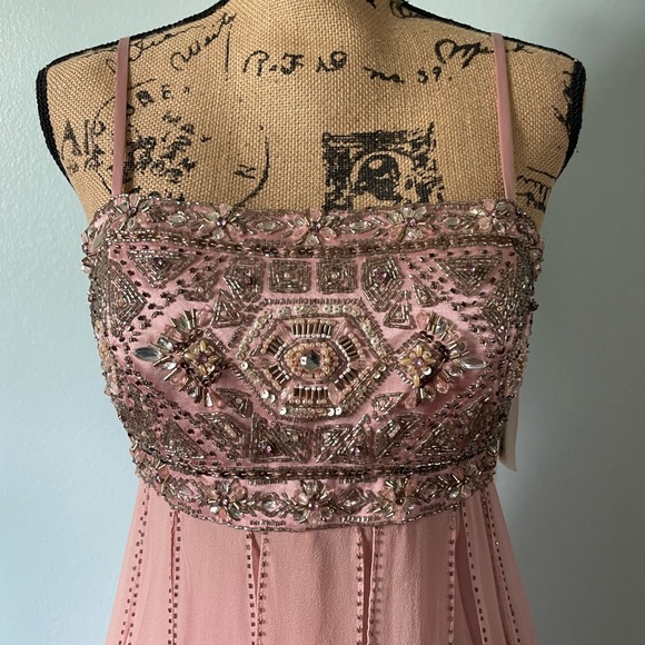 Sue Wong Sequin Flapper Formal Beaded Dress Size 6 NWT - Picture 5 of 15